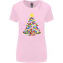 Autism Christmas Tree Autistic Awareness Womens Wider Cut T-Shirt Light Pink