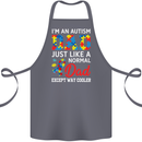 Autism Dad Autistic Fathers Day ASD Cotton Apron 100% Organic Steel