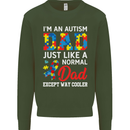 Autism Dad Autistic Fathers Day ASD Mens Sweatshirt Jumper Forest Green