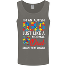 Autism Dad Autistic Fathers Day ASD Mens Vest Tank Top Charcoal