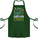 Autism Grandfathers Day Autistic ASD Cotton Apron 100% Organic Forest Green