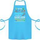 Autism Grandfathers Day Autistic ASD Cotton Apron 100% Organic Turquoise