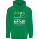 Autism Grandfathers Day Autistic ASD Mens 80% Cotton Hoodie Irish Green