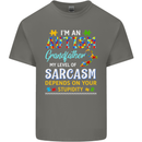 Autism Grandfathers Day Autistic ASD Mens Cotton T-Shirt Tee Top Charcoal