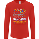 Autism Grandfathers Day Autistic ASD Mens Long Sleeve T-Shirt Red