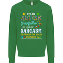 Autism Grandfathers Day Autistic ASD Mens Sweatshirt Jumper Irish Green