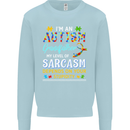 Autism Grandfathers Day Autistic ASD Mens Sweatshirt Jumper Light Blue