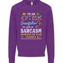 Autism Grandfathers Day Autistic ASD Mens Sweatshirt Jumper Purple