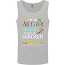 Autism Grandfathers Day Autistic ASD Mens Vest Tank Top Sports Grey