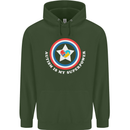 Autism Is My Superpower Autistic Mens 80% Cotton Hoodie Forest Green