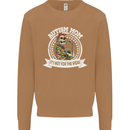 Autism Mom It's Not for the Weak Autistic Mens Sweatshirt Jumper Caramel Latte