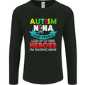 Autism Nana Grandparents Autistic ASD Mens Long Sleeve T-Shirt Black