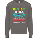 Autism Nana Grandparents Autistic ASD Mens Sweatshirt Jumper Charcoal
