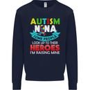 Autism Nana Grandparents Autistic ASD Mens Sweatshirt Jumper Navy Blue