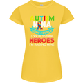 Autism Nana Grandparents Autistic ASD Womens Petite Cut T-Shirt Yellow