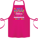 Autism Ribbon For My Granddaughter Autistic Cotton Apron 100% Organic Pink