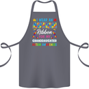 Autism Ribbon For My Granddaughter Autistic Cotton Apron 100% Organic Steel