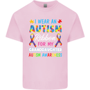 Autism Ribbon For My Granddaughter Autistic Mens Cotton T-Shirt Tee Top Light Pink