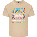 Autism Ribbon For My Granddaughter Autistic Mens Cotton T-Shirt Tee Top Sand