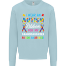 Autism Ribbon For My Granddaughter Autistic Mens Sweatshirt Jumper Light Blue