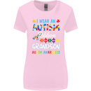 Autism Ribbon For My Grandson Autistic ASD Womens Wider Cut T-Shirt Light Pink