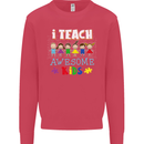 Autism Teacher I Teach Awesome Kid Autistic Mens Sweatshirt Jumper Heliconia