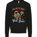 Autism You Are My Heart I Am Your Voice ASD Mens Sweatshirt Jumper Black