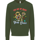 Autism You Are My Heart I Am Your Voice ASD Mens Sweatshirt Jumper Forest Green