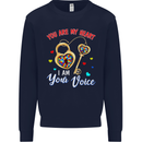 Autism You Are My Heart I Am Your Voice ASD Mens Sweatshirt Jumper Navy Blue
