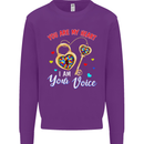 Autism You Are My Heart I Am Your Voice ASD Mens Sweatshirt Jumper Purple