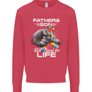 Autistic Father & Son Friends Autism ASD Mens Sweatshirt Jumper Heliconia