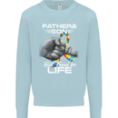 Autistic Father & Son Friends Autism ASD Mens Sweatshirt Jumper Light Blue