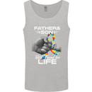 Autistic Father & Son Friends Autism ASD Mens Vest Tank Top Sports Grey