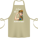 Autistic Mum Unbreakable Autism ASD Cotton Apron 100% Organic Khaki