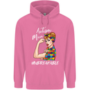 Autistic Mum Unbreakable Autism ASD Mens 80% Cotton Hoodie Azelea