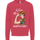 Autistic Mum Unbreakable Autism ASD Mens Sweatshirt Jumper Heliconia