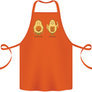 Avocado Gym Funny Fitness Training Healthy Cotton Apron 100% Organic Orange