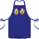 Avocado Gym Funny Fitness Training Healthy Cotton Apron 100% Organic Royal Blue