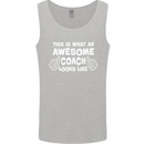Awesome Coach Rugby Football Tennis Mens Vest Tank Top Sports Grey