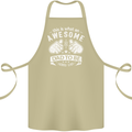Awesome Dad to Be Looks New Dad Daddy Cotton Apron 100% Organic Khaki
