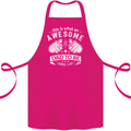 Awesome Dad to Be Looks New Dad Daddy Cotton Apron 100% Organic Pink