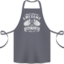 Awesome Dad to Be Looks New Dad Daddy Cotton Apron 100% Organic Steel