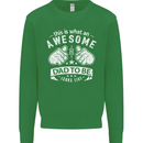 Awesome Dad to Be Looks New Dad Daddy Kids Sweatshirt Jumper Irish Green