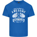 Awesome Dad to Be Looks New Dad Daddy Mens Cotton T-Shirt Tee Top Royal Blue