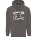 Awesome Stepdad Funny Father's Day Step Dad Mens 80% Cotton Hoodie Charcoal