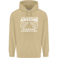 Awesome Stepdad Funny Father's Day Step Dad Mens 80% Cotton Hoodie Sand
