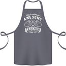 Awesome Teacher Looks Like Teaching Funny Cotton Apron 100% Organic Steel