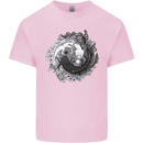 Axoloti Yin Yang Kids T-Shirt Childrens Light Pink