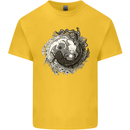 Axoloti Yin Yang Kids T-Shirt Childrens Yellow