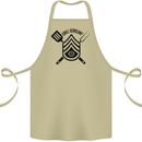 BBQ Grill Sergeant Chef Cook Food Funny Cotton Apron 100% Organic Khaki